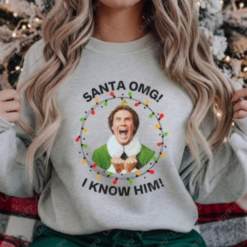 Santa'S Elves Holiday Lighting & Decor Llc - Holiday Christmas Lights Circle Pullover SANTA