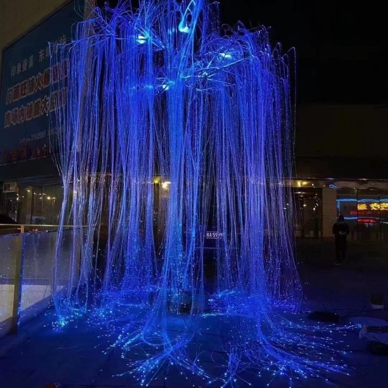 Pendant Lighting Christmas Decor - DIY Fiber Optic Life Tree Lamp