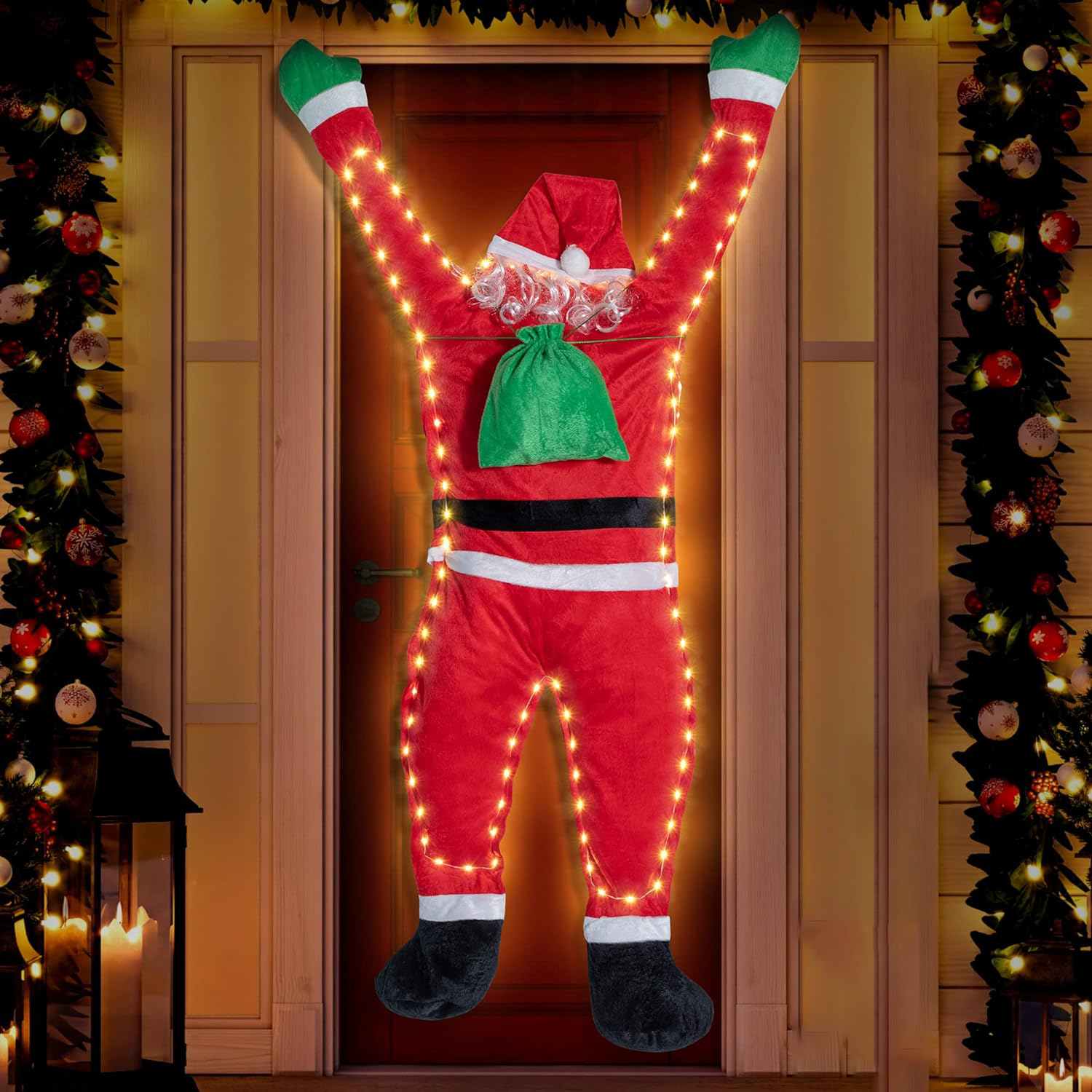 Light Up Santa Claus Santa Cla - огляд і ціна Pendant Lighting Christmas Decor