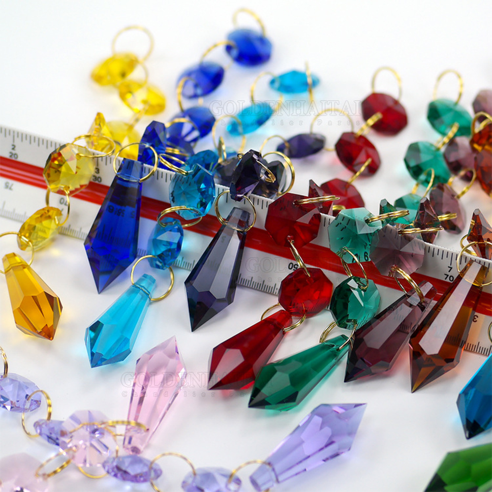38mm Mix Color Crystal Icicle  - огляд і ціна Pendant Lighting Christmas Decor