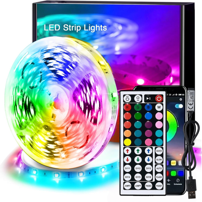 DC 5V USB LED Strip Lights APP - огляд і ціна Lighting Decor Room