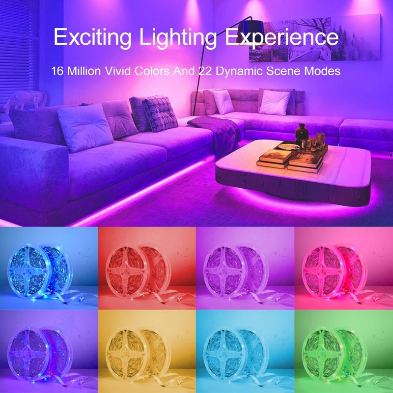 DC 5V USB LED Strip Lights APP - огляд і ціна Lighting Decor Room