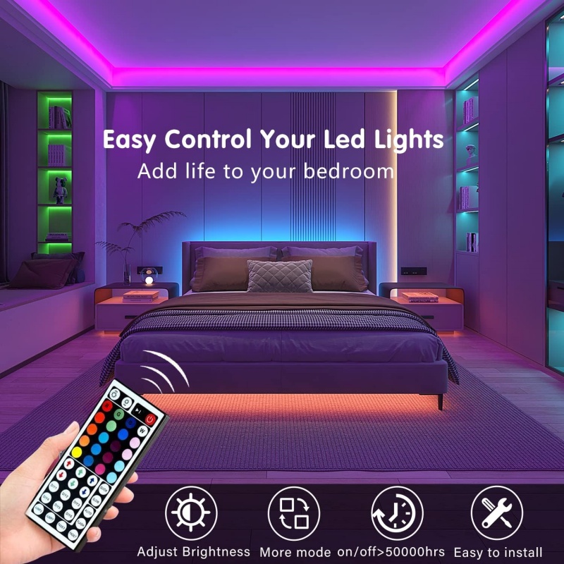 DC 5V USB LED Strip Lights APP - огляд і ціна Lighting Decor Room