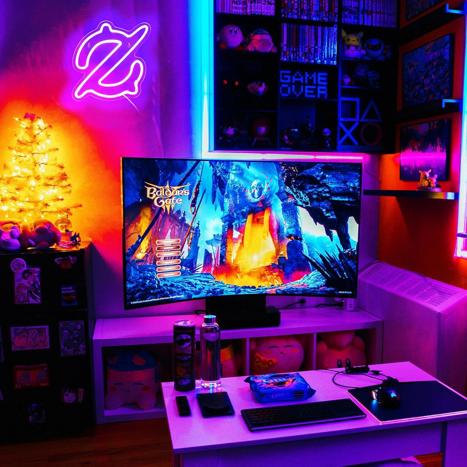 Gaming Scholar Neon Sign USB P - огляд і ціна Lighting Decor Room