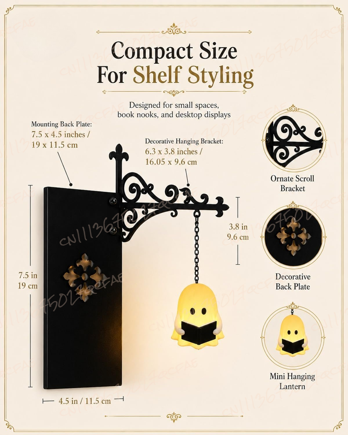Ghost Bookshelf Lantern, Libra - огляд і ціна Room Decor Lighting Lamp