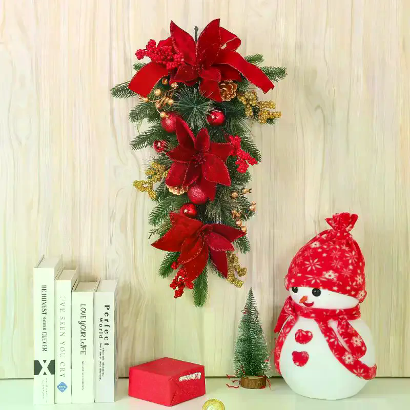 60CM Christmas Wreath Pendant  - огляд і ціна Pendant Lighting Christmas Decor