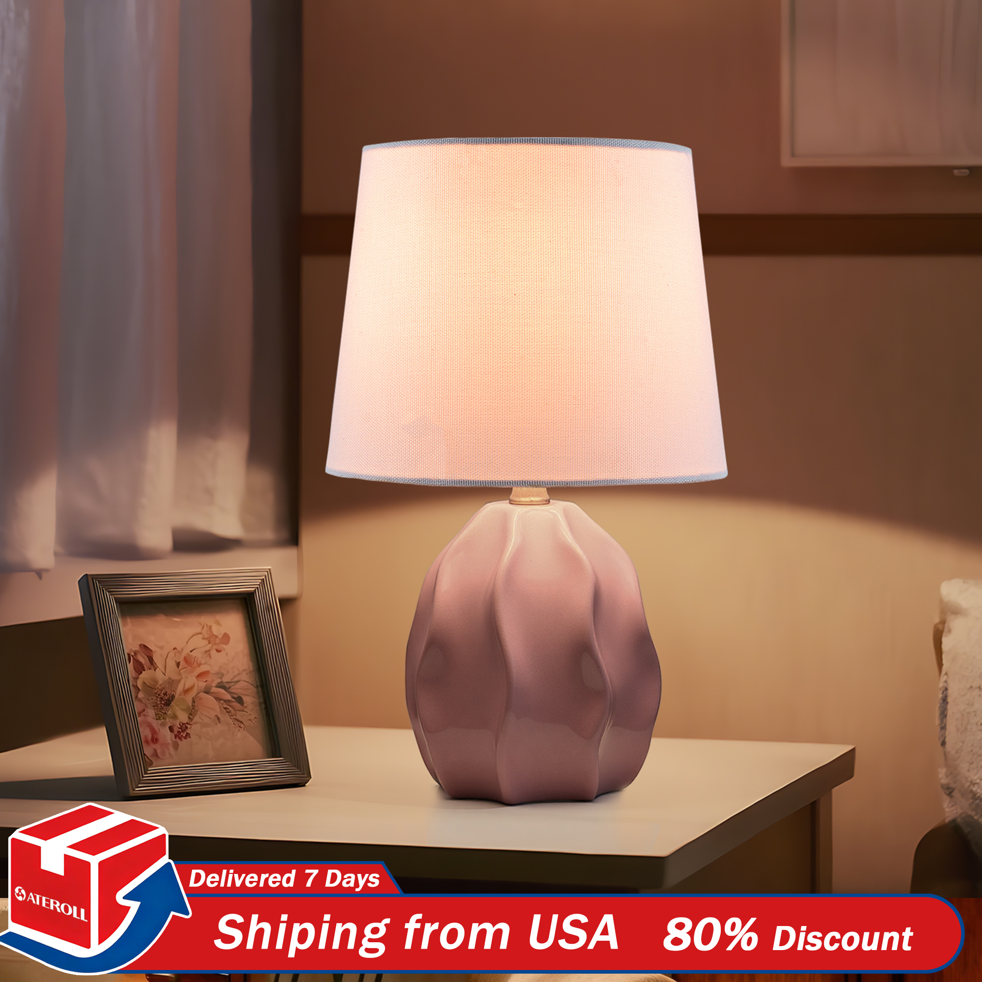 13.5 inch Bedside lamp Modern  - огляд і ціна Lighting Decor Room