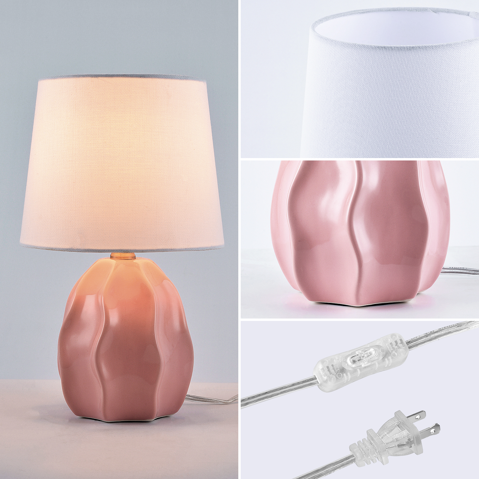 13.5 inch Bedside lamp Modern  - огляд і ціна Lighting Decor Room