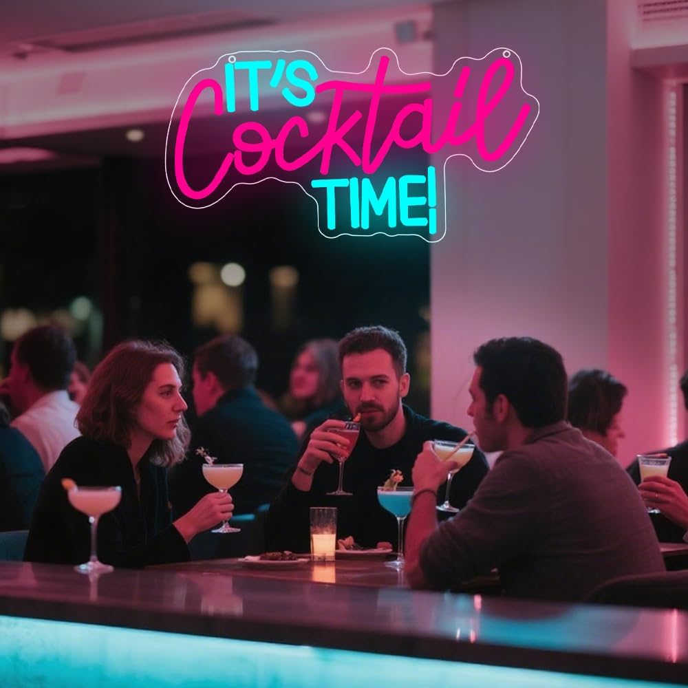 Cocktails Neon Sign USB Powere - огляд і ціна Lighting Decor Room
