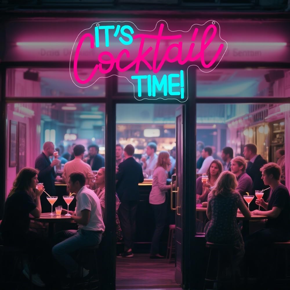 Cocktails Neon Sign USB Powere - огляд і ціна Lighting Decor Room