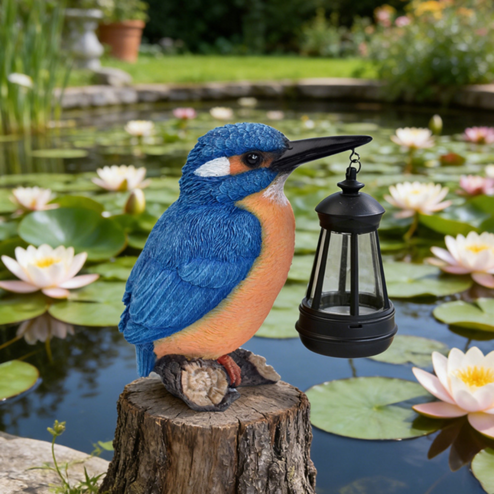 Solar Kingfisher Statue Resin  - огляд і ціна Lighting Design Decor