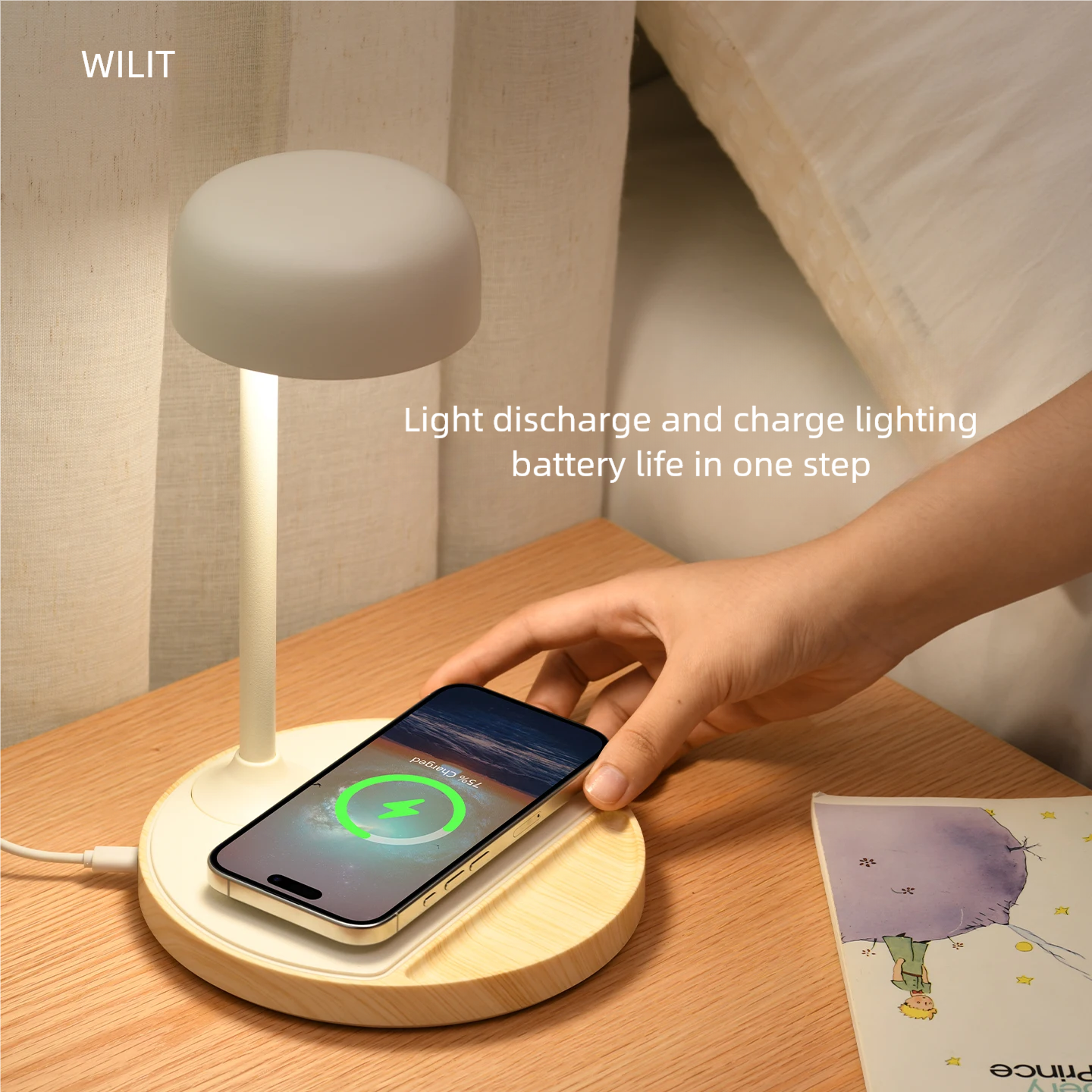WILIT LED Desk Lamp with Wirel - огляд і ціна Lighting Decor Room
