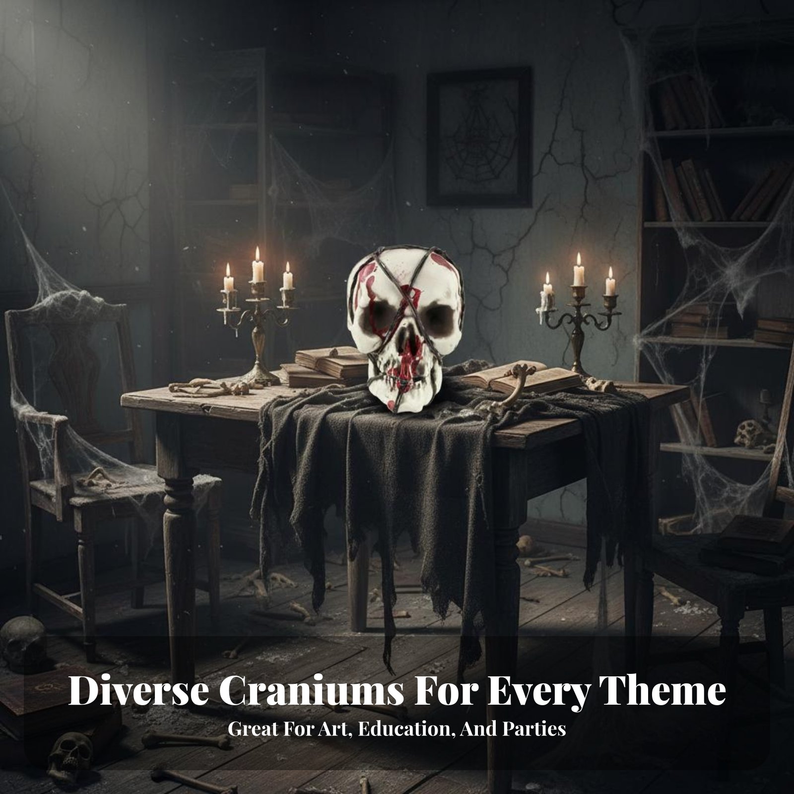 Realistic Skull Model Horror T - огляд і ціна Decor Lighting & Decor Fires