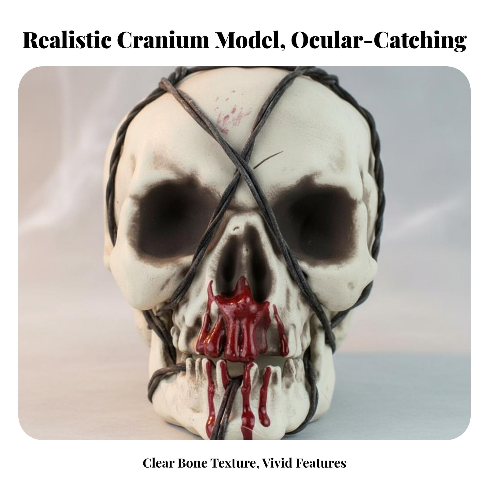 Realistic Skull Model Horror T - огляд і ціна Decor Lighting & Decor Fires