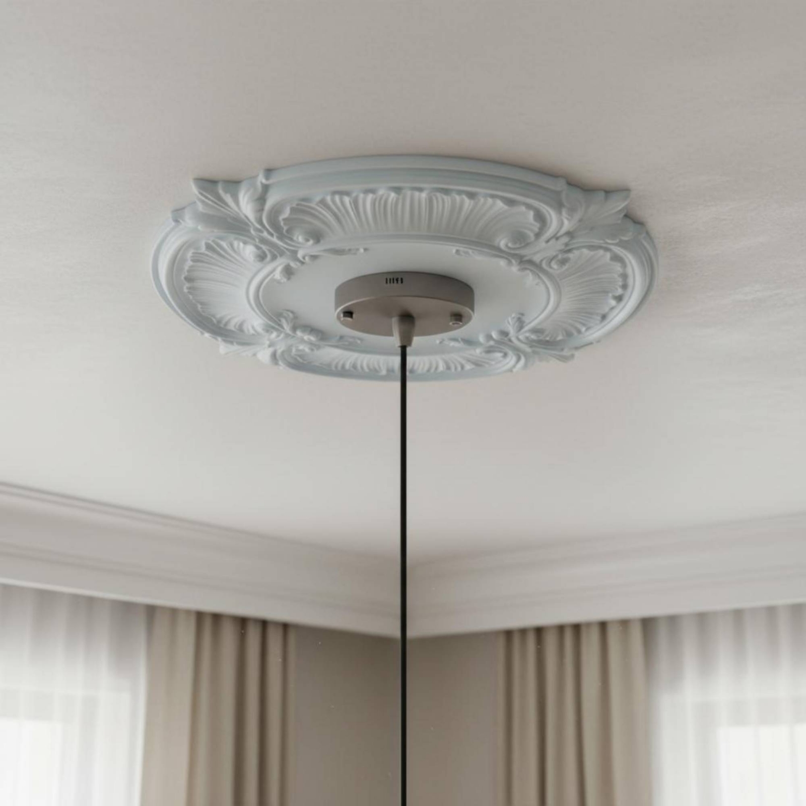 Round PU Ceiling Medallion Orn - огляд і ціна Decor Lighting & Decor Fires